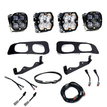 Load image into Gallery viewer, Baja Designs 2023+ Ford Super Duty Squadron Pro/SAE 2.0 Dual Fog Pocket Kit (SAE Fog) - Clear - 440033UP