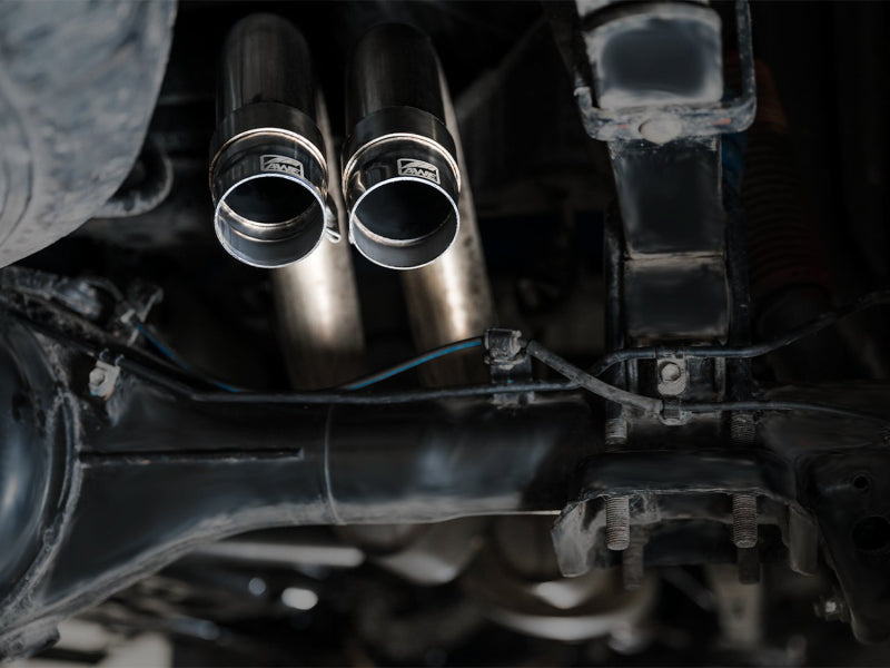 AWE Tuning 2016-2022 Toyota Tacoma 0FG Exhaust with BashGuard - No Tips - 3015-31826