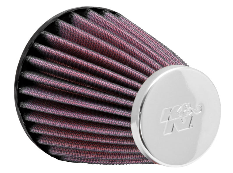 K&N Universal Chrome Filter 2.063in Flange ID x 3.5in Base OD x 2in Top OD x 4in H - RC-1200