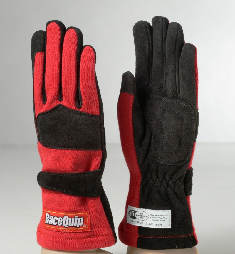 RaceQuip Red 2-Layer SFI-5 Glove - Small - 355012