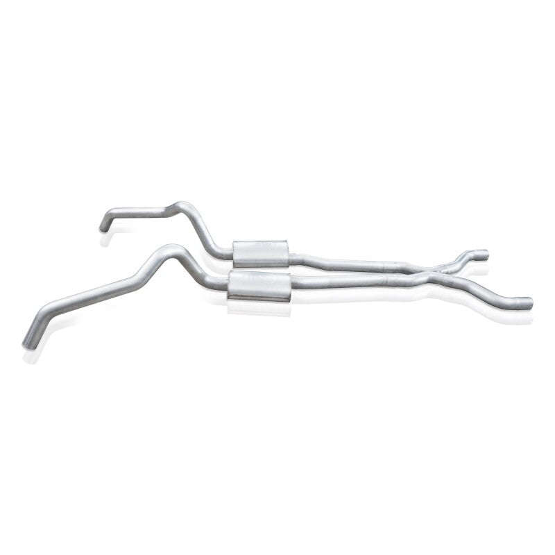 Stainless Works 62-67 Chevy Nova 3in Catback w/ X-Pipe Turbo Chambered Mufflers 3in Cores - NVSBC3CB