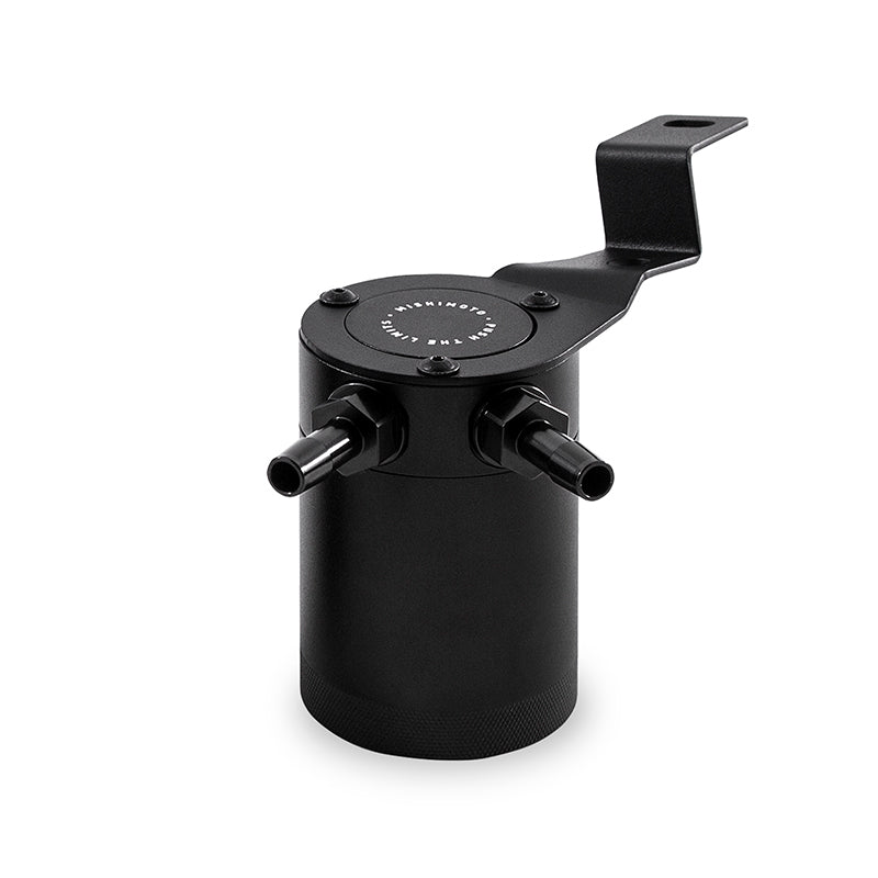 Mishimoto 15-16 Subaru WRX PVC Side Baffled Oil Catch Can - Black - MMBCC-WRX-15PBE
