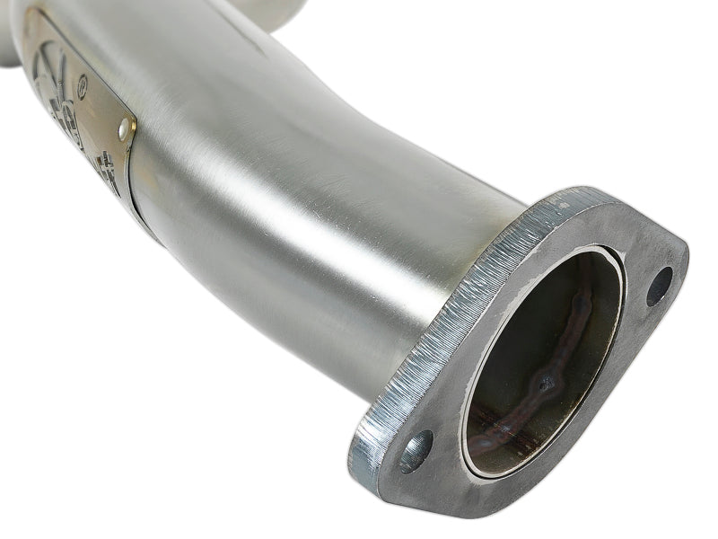 aFe POWER Takeda 2.5in 304 SS Axle-Back Exhaust w/ Carbon Fiber Tips 17-19 Infiniti Q60 V6-3.0L (tt) - 49-36133NM-C