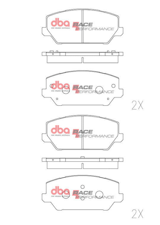 DBA 19-22 Hyundai Veloster RP Performance Front Brake Pads - DB15012RP