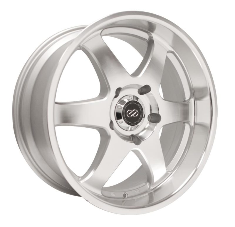 Enkei ST6 17 x 8 35mm Offset 6x139.7 Bolt Pattern 78mm Bore Dia Silver Machined Wheel - 470-780-8335SM