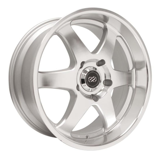 Enkei ST6 17x8 10mm Offset 5x127 Bolt Pattern 71.6 Bore Dia Silver Machined Wheel - 470-780-7310SM