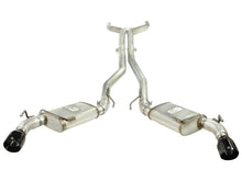 Load image into Gallery viewer, aFe MACHForce XP Exhaust 3in Stainless Stee CB/10-13 Chevy Camaro V8-6.2L (td) (gloss blk tip) - 49-44039-B