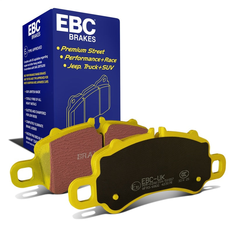 EBC 2016+ Porsche Boxster 718 (Iron Rotors Only) 2.5L Turbo Yellowstuff Front Brake Pads - DP42307R