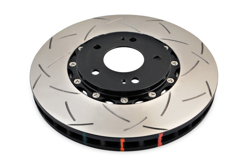 DBA 03-05 Evo 8/9 Front Slotted 5000 Series 2 Piece Rotor Assembled w/ Black Hat - DBA52218BLKS