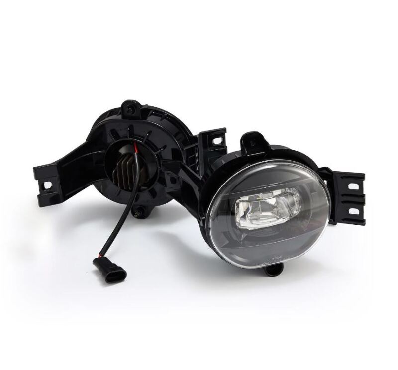 AlphaRex 02-08 Dodge Ram 1500/03-09 Ram 2500/3500 DoubleTap Dual Color LED Proj Fog Lights - Wt/Ambr - 210005