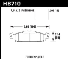 Load image into Gallery viewer, Hawk 11-19 Ford Explorer / Taurus HPS 5.0 Front Brake Pads - HB710B.706