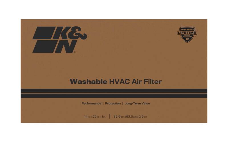 K&N HVAC Filter 14 X 25 X 1 Merv 8 - HVC-8-11425