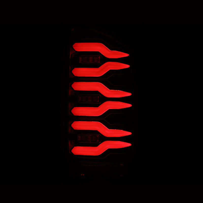 AlphaRex 02-06 Dodge Ram1500/03-06 Dodge Ram 2500/3500 Truck LUXX-Series LED Tail Lights Alpha-Black - 641020