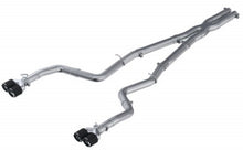 Load image into Gallery viewer, MBRP 15-16 Dodge Challenger 5.7L HEMI SS 3in Quad Split Rear Exit w/ Carbon Fiber Tips - T304 - S71163CF