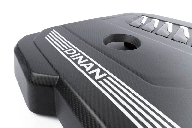 Dinan 19-26 BMW B58D (G01/G02/G20/G22/G23/G26/G42) Matte Carbon Fiber Engine Cover w/Gloss Accents - D590-0004