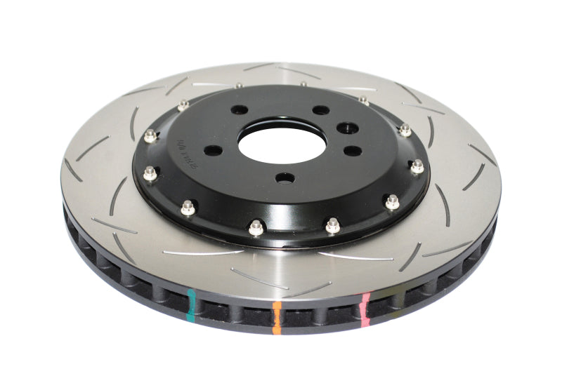 DBA 09-15 Lotus Evora F Front Slotted 5000 Series 2 Piece Rotor Assembled w/ Black Hat - DBA52364BLKS