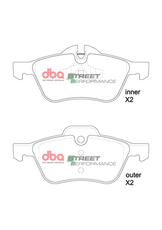 DBA 01-06 Mini Cooper (R50/R52/R53) SP Performance Front Brake Pads - DB1500SP