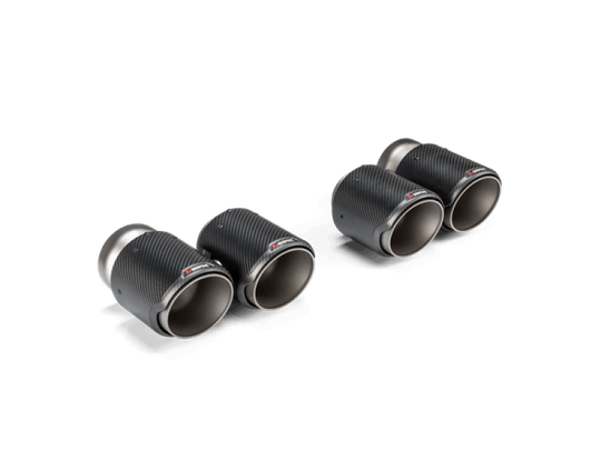 Akrapovic 2021+ BMW G87 M2, G80 M3 & G82 M4 Classic Carbon Design Tail Pipe Set - TP-CT/68