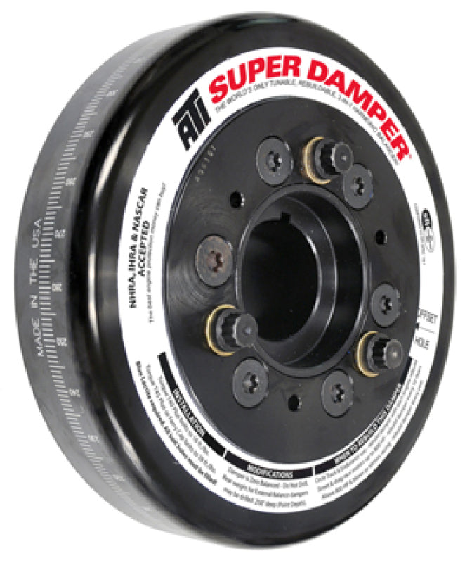 ATI Damper - 7.074in - Alum - Chevy LS - Smooth - C-Bore Front - 3 Ring - ATI917211