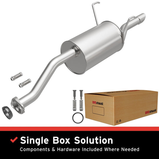 BRE Exhaust 01-05 Civic 1.7L Muffler Kit - 108-0097