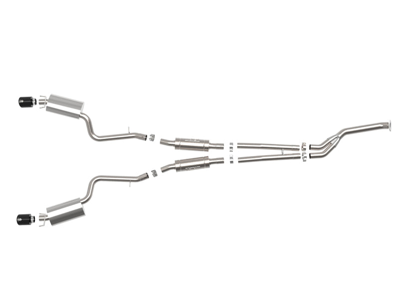 aFe POWER Takeda 16-17 Lexus IS200t L4-2.0L (t) 2.5in-3in 304 SS CB Exhaust w/ Black Tips - 49-36059-B