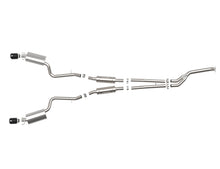 Load image into Gallery viewer, aFe POWER Takeda 16-17 Lexus IS200t L4-2.0L (t) 2.5in-3in 304 SS CB Exhaust w/ Black Tips - 49-36059-B