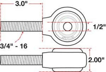 Load image into Gallery viewer, SPC Performance xAxis Rod End Ball Joint