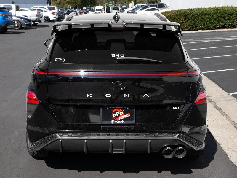 aFe Takeda 2-1/2in 304 Stainless Steel Axle-Back Exhaust w/ Black Tip Hyundai Kona 24-26 L4-1.6L (t) - 49-37046-B
