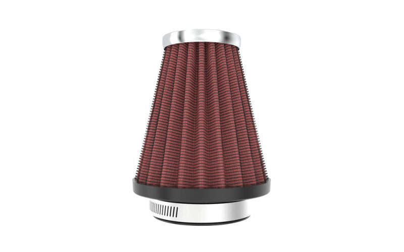 K&N Universal Chrome Filter 2.063in Flange ID x 3.5in Base OD x 2in Top OD x 4in H - RC-1200