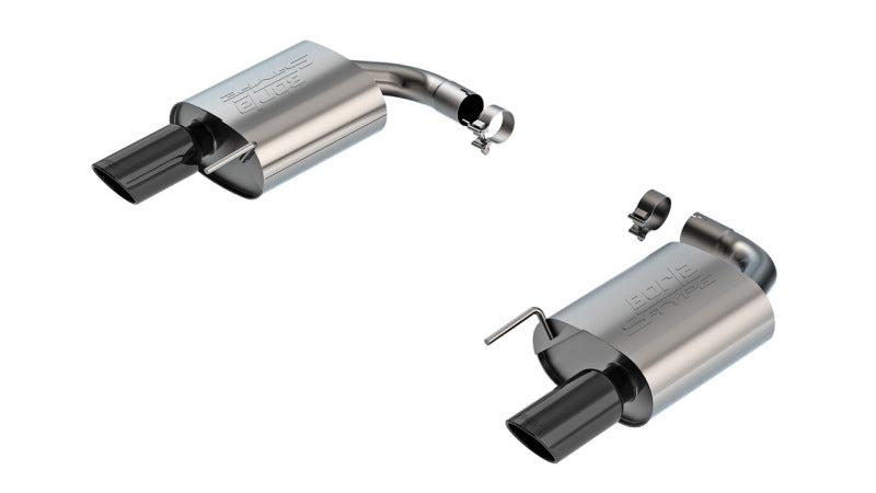 Borla 2024-2025 Ford Mustang Eco Boost 2.3L S-Type Axle Back Exhaust w/ Black Chrome Tips - 11986BC