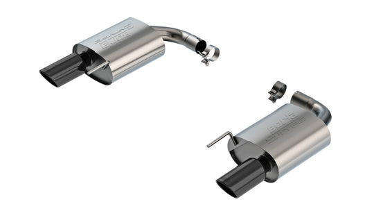 Borla 2024-2025 Ford Mustang Eco Boost 2.3L S-Type Axle Back Exhaust w/ Black Chrome Tips - 11986BC