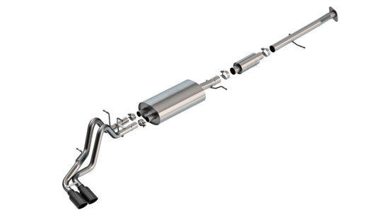 Borla 23-24 Chevrolet Colorado / 23-24 GMC Canyon S-Type Catback Exhaust w/Black Chrome Tips - 140943BC