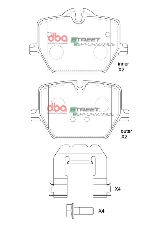 DBA 20-23 Toyota Supra (345mm Rear Rotor) SP Performance Rear Brake Pads - DB15189SP