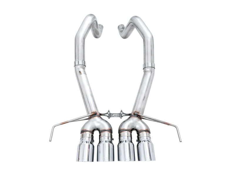 AWE Tuning 14-19 Chevy Corvette C7 Z06/ZR1 (w/AFM) Track Edition Axle-Back Exhaust w/Chrome Tips - 3020-42073