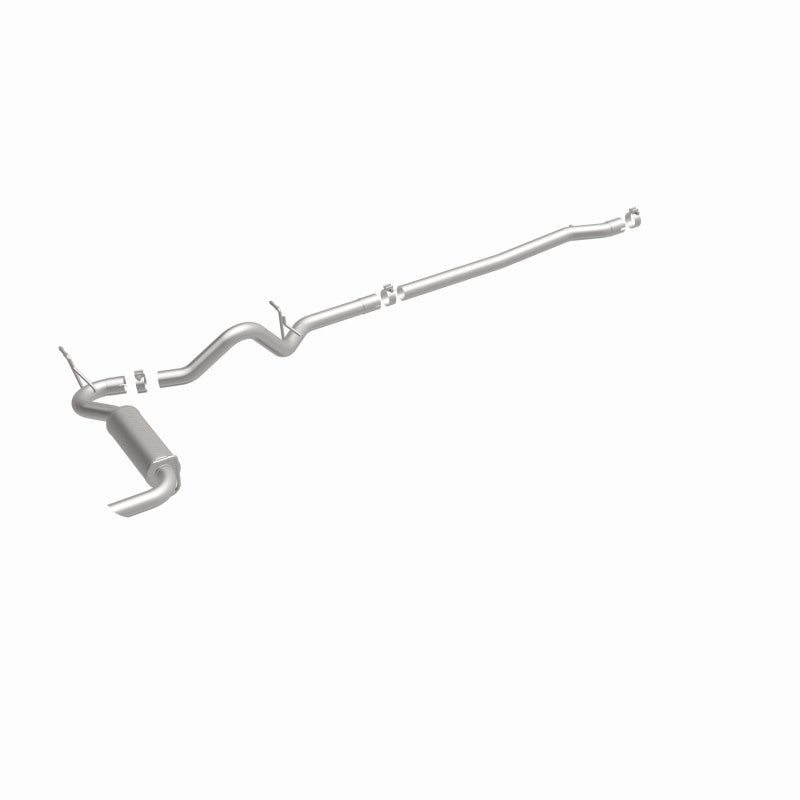 MagnaFlow 12-14 Jeep Wrangler 4dr Single Straight Rear P/S Exit Stainless C/B Performance Exhaust - 15117