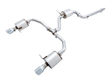 Load image into Gallery viewer, AWE Tuning 18-21 Volkswagen Jetta GLI Mk7 Touring Exhaust - Chrome Silver Tips (Fits High-Flow DP) - 3015-22070