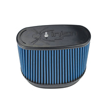 Load image into Gallery viewer, Injen NanoWeb Dry Air Filter 6.70x4.54 Oval neck/ 7.69 x 5.68 Base/ 7.25 Tall w/Barb Fit - 70 Pleat - X-1083-BB