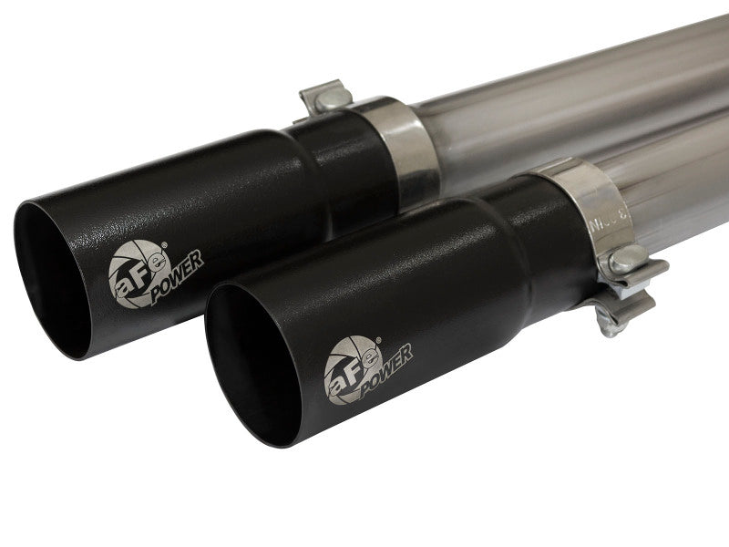 aFe Rebel Series CB 3in Middle Side Exit SS Exht w/ Black Tips 09-16 Chevy Silverado/GMC Sierra 1500 - 49-44062-B