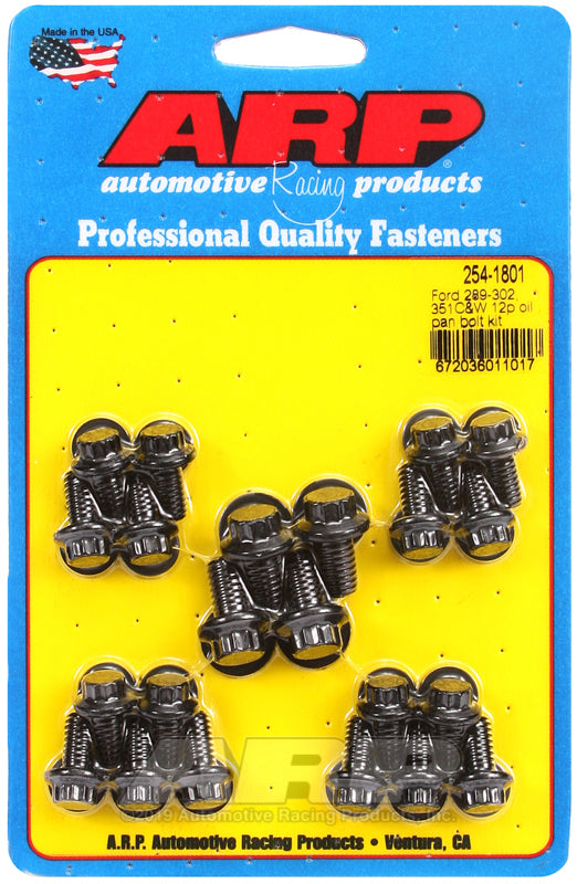 ARP Ford 289-302 / 351 C&W 12pt Oil Pan Bolt Kit - 254-1801