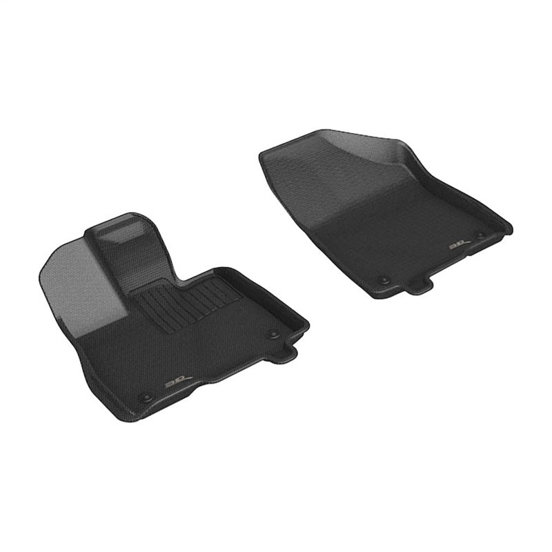 3D MAXpider 21-24 Toyota Sienna Kagu 1st Row Floormats - Black - L1TY27211509