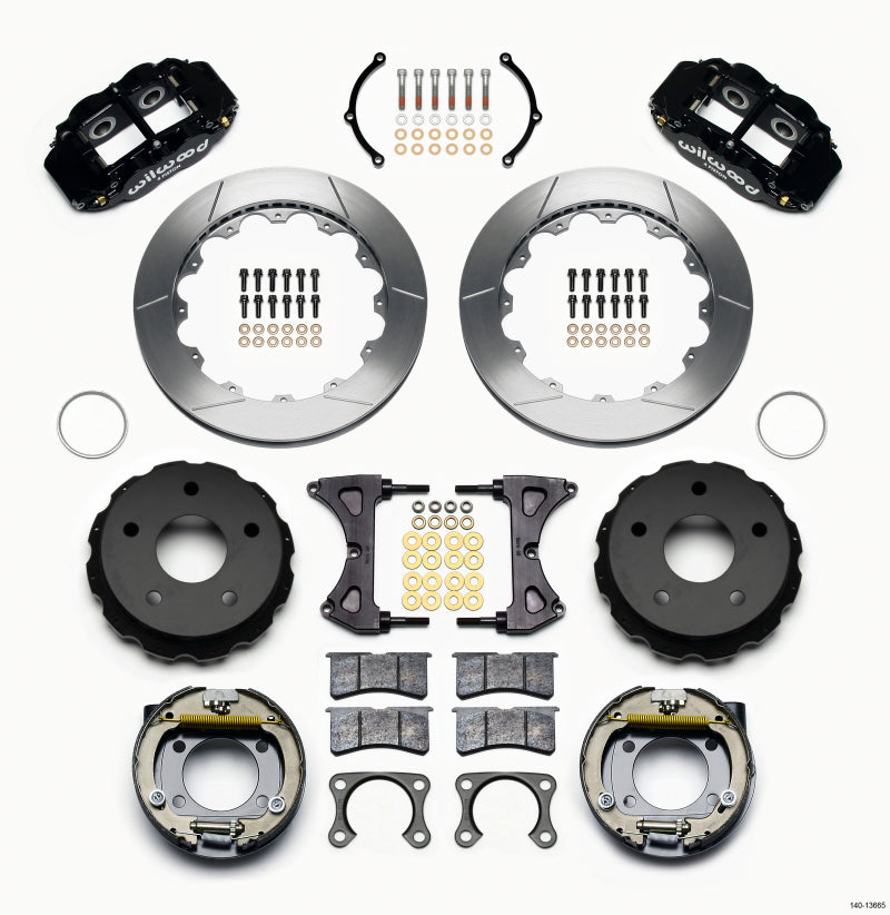Wilwood Narrow Superlite 4R Rear P-Brk Kit 12.88in Big Ford New 2.38in Off Bronco 5 x 5.50 - 140-13665