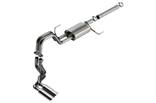 Borla 21-22 Ford F-150 Powerboost 3.5L V6 2WD & 4WD 4DR 3in, 2.25in S-TYPE Catback w/ Chrome Tips - 140904