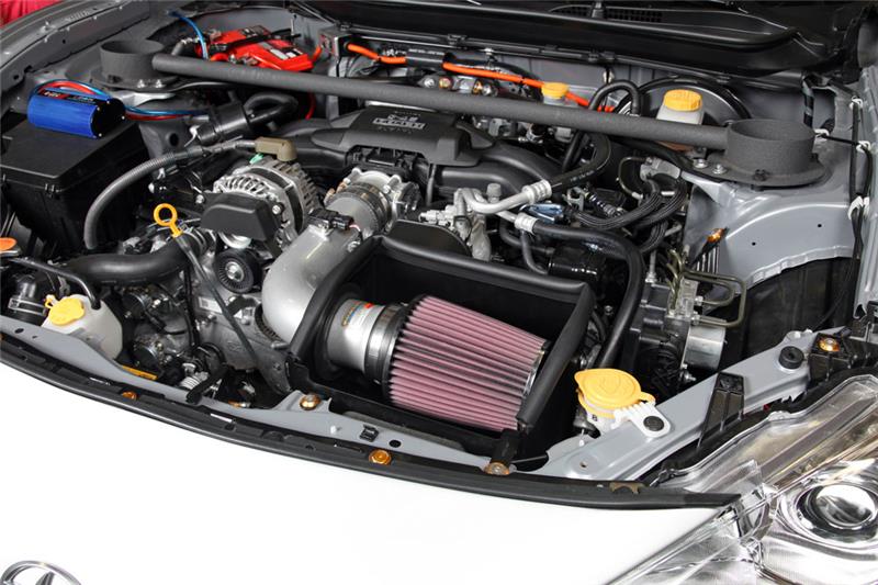 K&N 13 Subaru BRZ 2.0L / 13 Scion FR-S 2.0L Silver 69 Series Typhoon Intake - 69-8619TS
