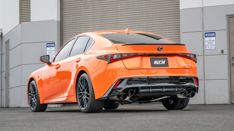Borla 15-24 Lexus RC F Axle-Back Exhaust System S-Type - Black Chrome - 11981BC