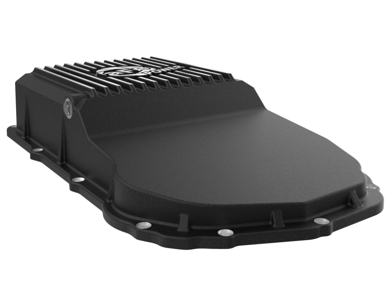 aFe POWER 21-24 RAM 1550 TRX Pro Series Transmission Pan Black w/ Machined Fins - 46-71310B