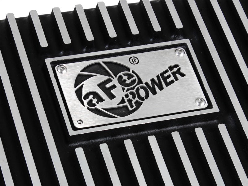 aFe Transmission Pan (Black); Ford Trucks 94-08 AODE - 46-70222