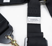 Load image into Gallery viewer, NRG FIA 6pt 2in. Shoulder Belt for HANS Device/ Rotary Cam Lock Buckle/ 3in. Waist Belt - Black - SBH-HRS6PCBK