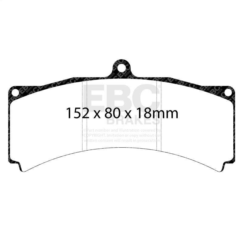 EBC Racing AP Racing CP5560 Caliper RP-1 Race Brake Pads - DP8012RP1