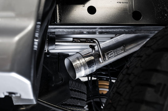 AWE Tuning 2019+ Ford Ranger 0FG Performance Exhaust System w/Diamond Black Tips & Rock Guard - 3015-23064