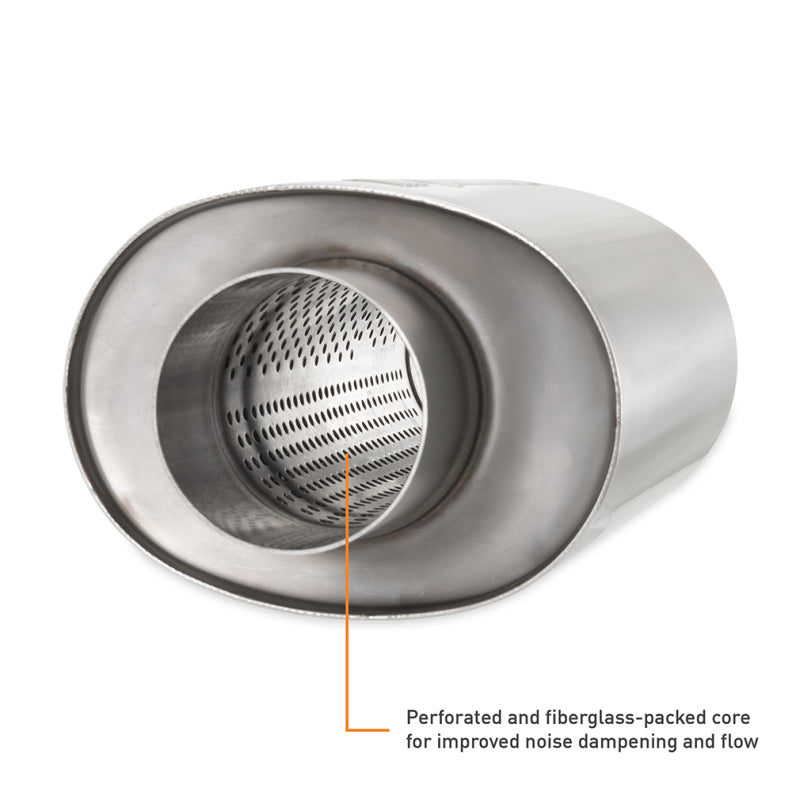 Mishimoto Universal Resonator with 2.5in Inlet/Outlet - Brushed - MMEXH-RES-25BR